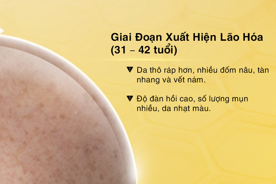 giai đoạn xuất hiện lão hóa da